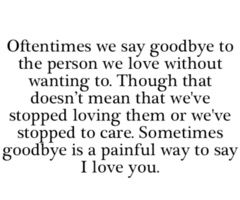 Goodbye Love Quote