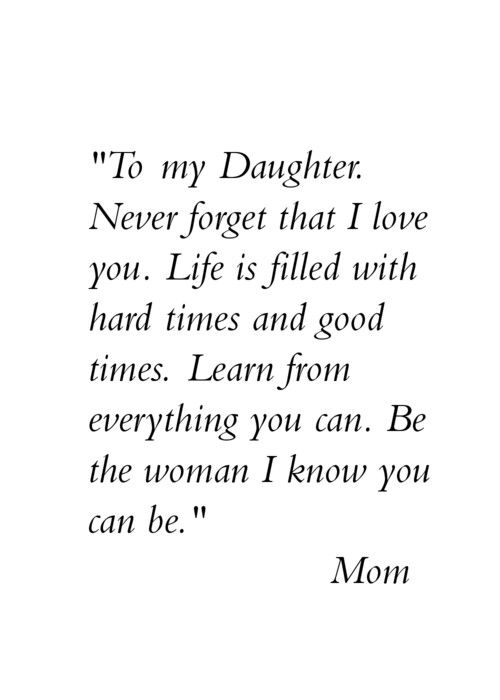 50 Cute Mom Quotes From Daughter i Love You - Events Yard