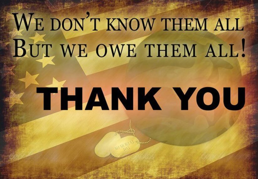 Thank You Message To Veterans