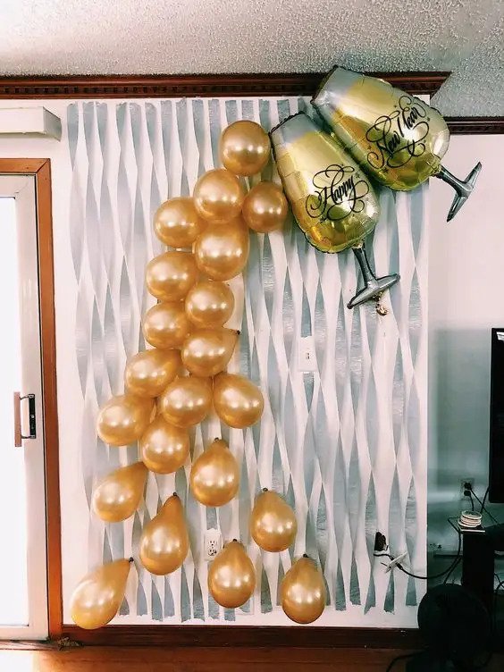 Happy new year 2023 balloon decor ideas dubai UAE